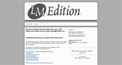 Desktop Screenshot of lmedition.se